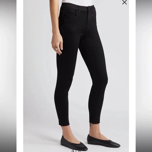 NWT!! KUT From The Kloth - Donna High Waist Ankle Skinny Jeans - Black - Size 4 - Picture 3 of 9